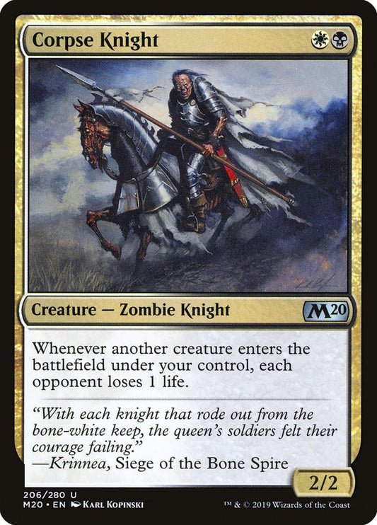 Corpse Knight (2/2) [Core Set 2020] [Foil]