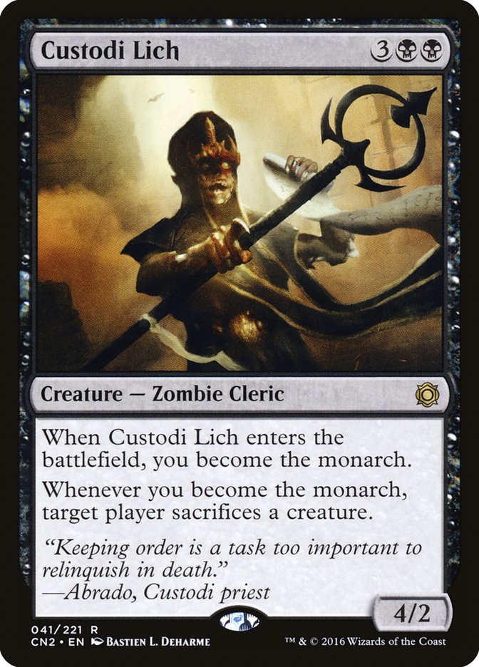 Custodi Lich [Conspiracy: Take the Crown] [Foil]