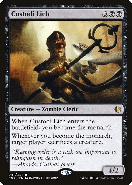 Custodi Lich [Conspiracy: Take the Crown] [Foil]