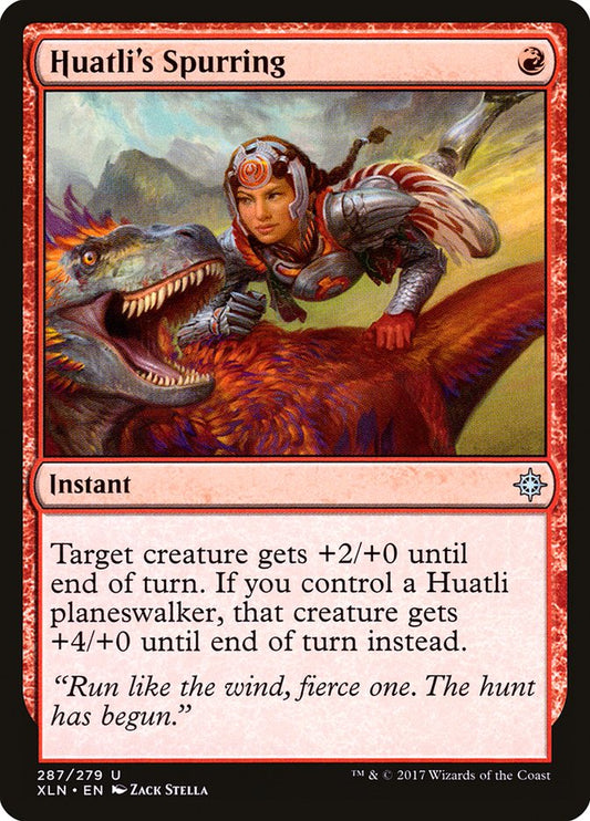 Huatli's Spurring [Ixalan] [Foil]