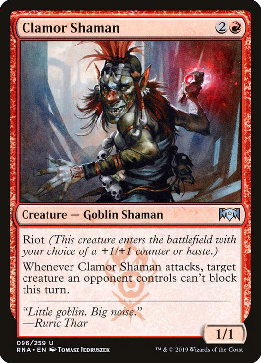Clamor Shaman [Ravnica Allegiance] [Foil]