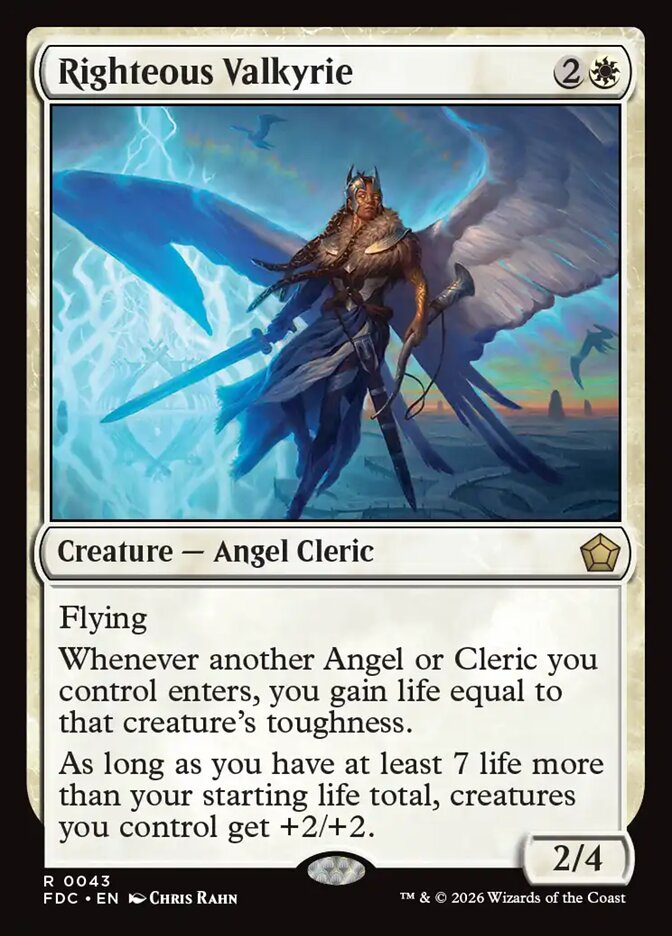 Righteous Valkyrie [Foundations Commander]