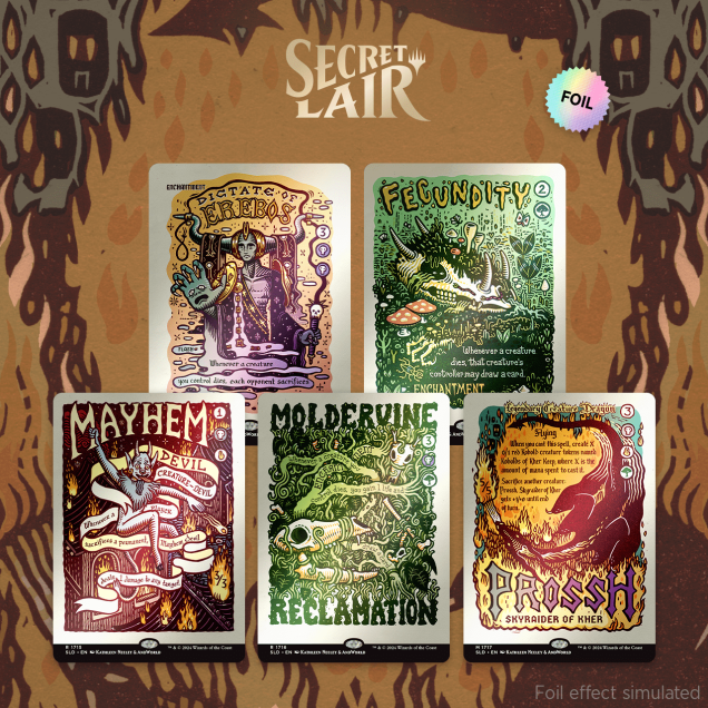Secret Lair "Prints of Darkness" Rainbow Foil