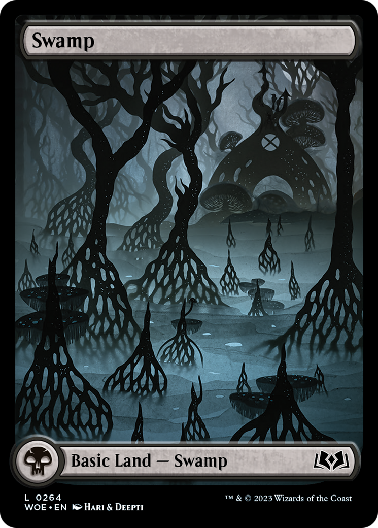 Swamp (264) (Full-Art) [Wilds of Eldraine] [Foil]