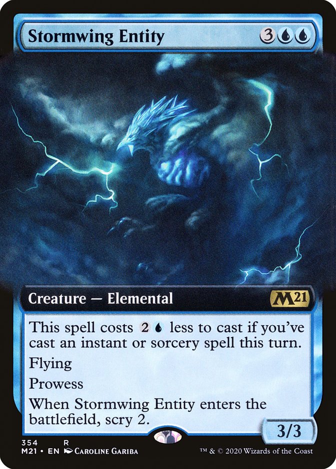 Stormwing Entity (Extended Art) [Core Set 2021] [Foil]