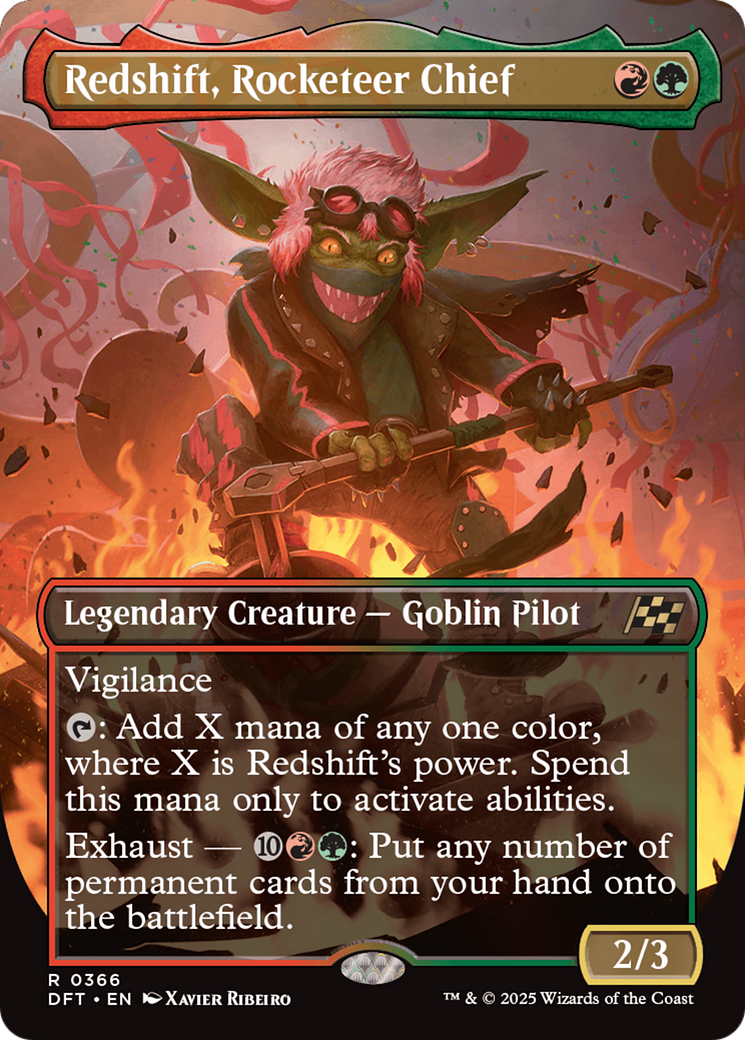 Redshift, Rocketeer Chief (Borderless) [Aetherdrift] [Foil]