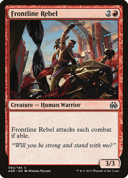 Frontline Rebel [Aether Revolt] [Foil]