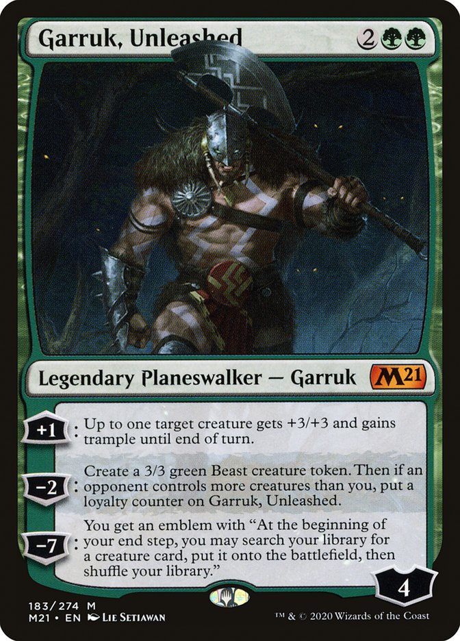 Garruk, Unleashed [Core Set 2021] [Foil]