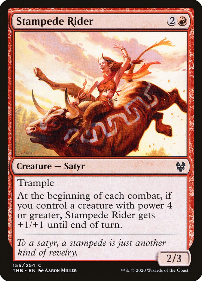 Stampede Rider [Theros Beyond Death] [Foil]