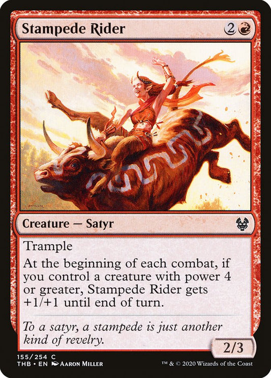Stampede Rider [Theros Beyond Death] [Foil]
