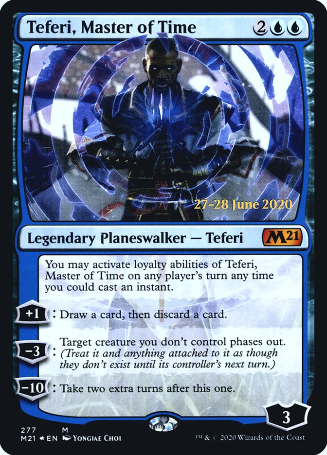 Teferi, Master of Time (277) [Core Set 2021 Prerelease Promos] [Foil]