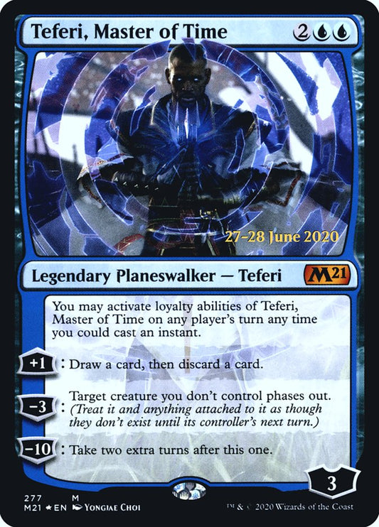Teferi, Master of Time (277) [Core Set 2021 Prerelease Promos] [Foil]
