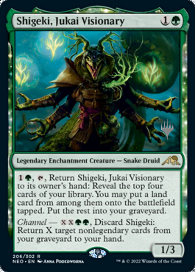 Shigeki, Jukai Visionary (Promo Pack) [Kamigawa: Neon Dynasty Promos] [Foil]