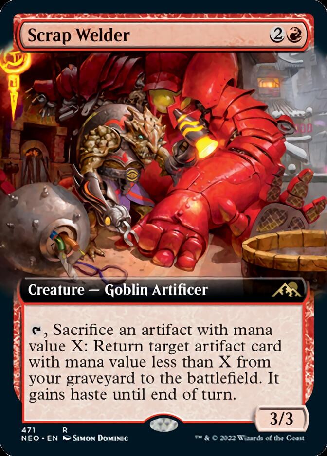 Scrap Welder (Extended Art) [Kamigawa: Neon Dynasty] [Foil]