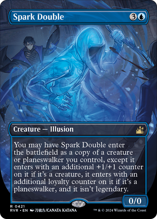 Spark Double (Anime Borderless) [Ravnica Remastered] [Foil]
