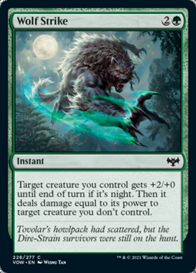 Wolf Strike [Innistrad: Crimson Vow] [Foil]