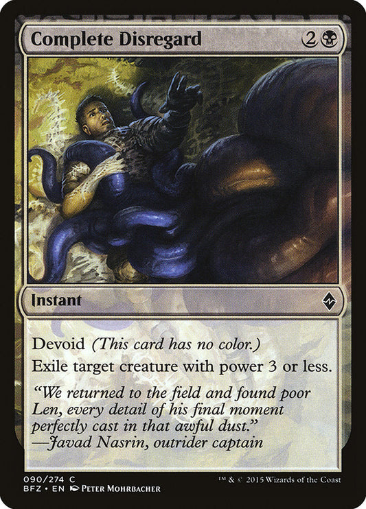 Complete Disregard [Battle for Zendikar] [Foil]