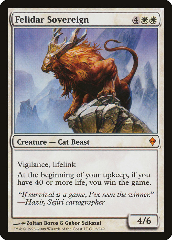 Felidar Sovereign [Zendikar] [Foil]