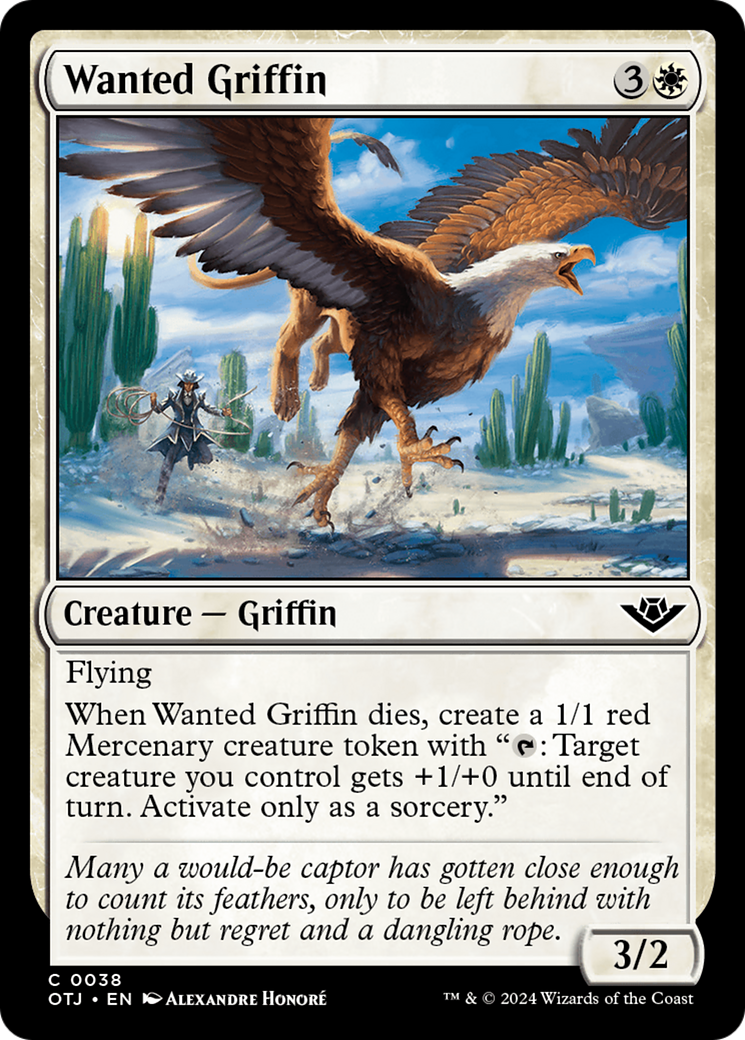 Wanted Griffin [Outlaws of Thunder Junction] [Foil]
