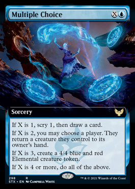 Multiple Choice (Extended Art) [Strixhaven: School of Mages] [Foil]