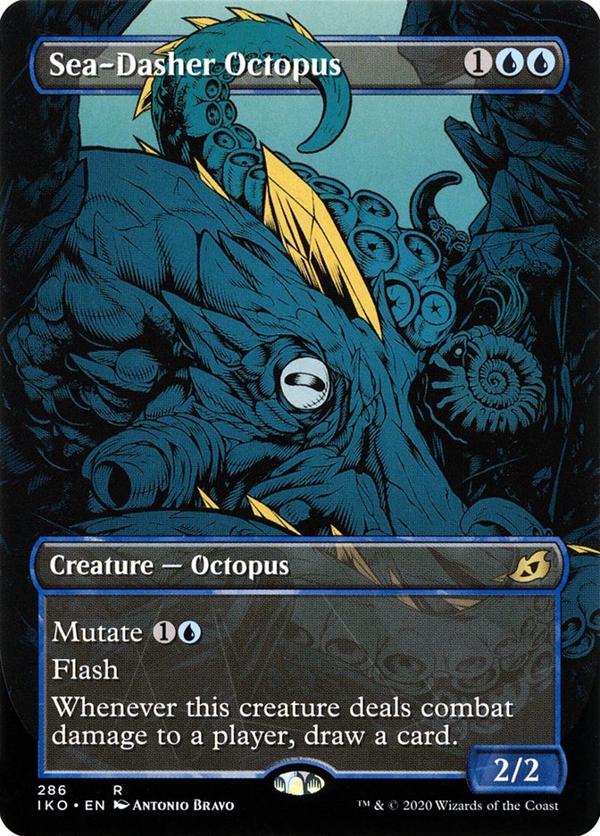 Sea-Dasher Octopus (Showcase) [Ikoria: Lair of Behemoths] [Foil]