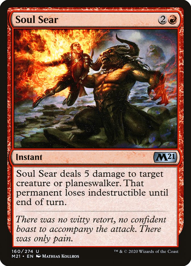 Soul Sear [Core Set 2021] [Foil]