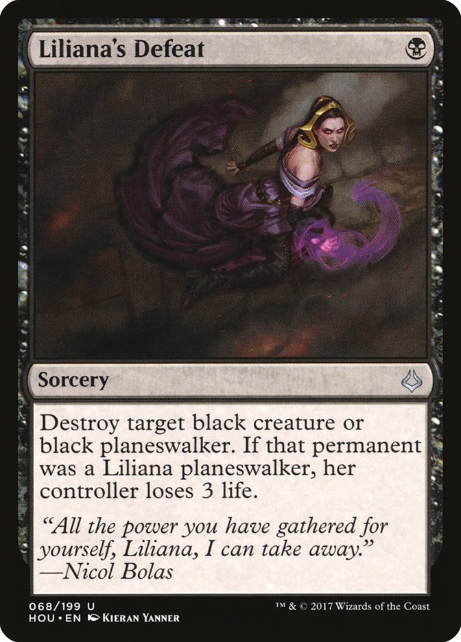 Liliana's Defeat [Hour of Devastation] [Foil]