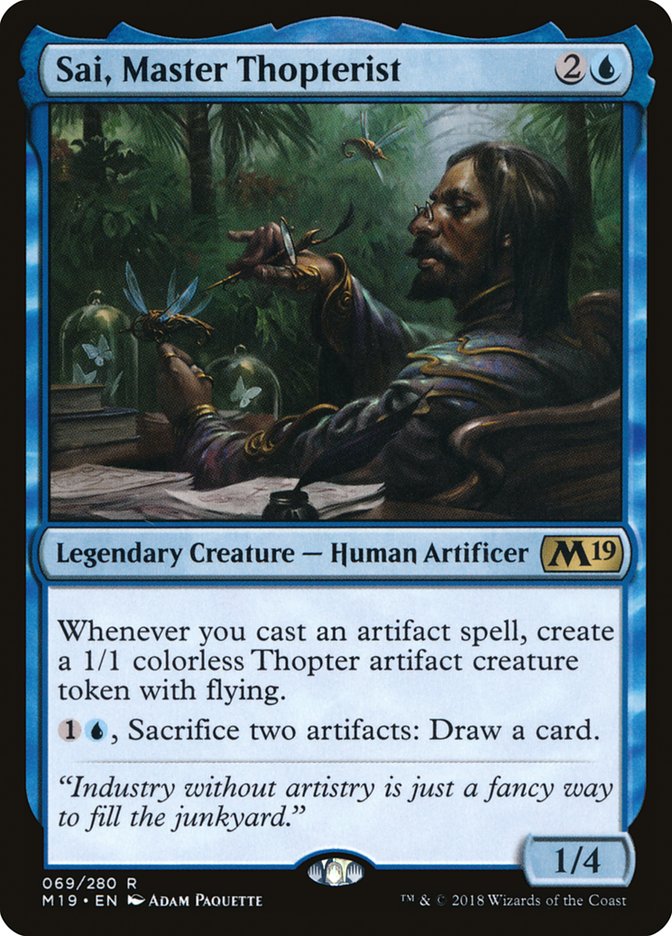 Sai, Master Thopterist [Core Set 2019] [Foil]