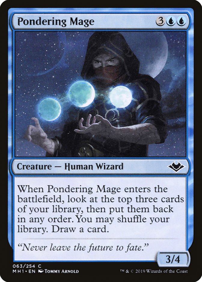 Pondering Mage [Modern Horizons] [Foil]