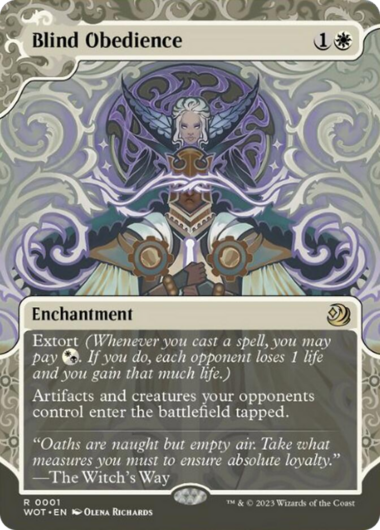 Blind Obedience [Wilds of Eldraine: Enchanting Tales] [Foil]