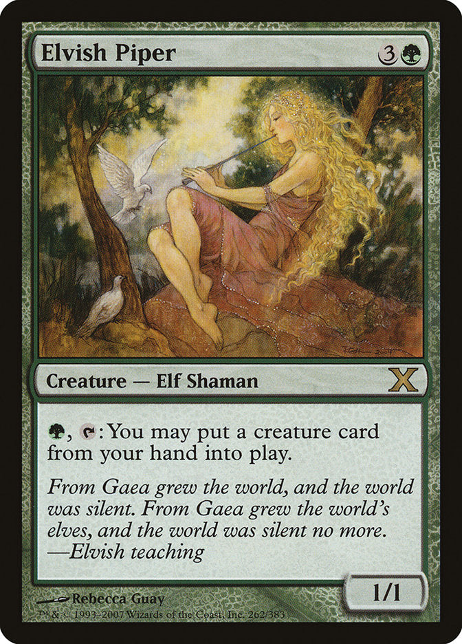 Elvish Piper [Tenth Edition] [Foil]
