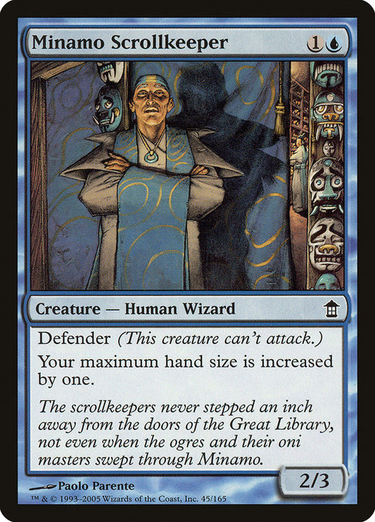 Minamo Scrollkeeper [Saviors of Kamigawa] [Foil]
