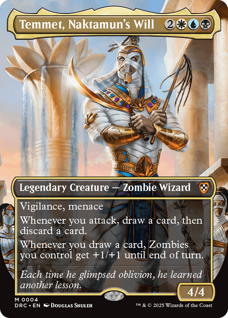 Temmet, Naktamun's Will (Borderless) [Aetherdrift Commander] [Foil]