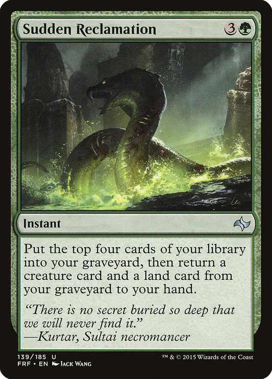 Sudden Reclamation [Fate Reforged] [Foil]