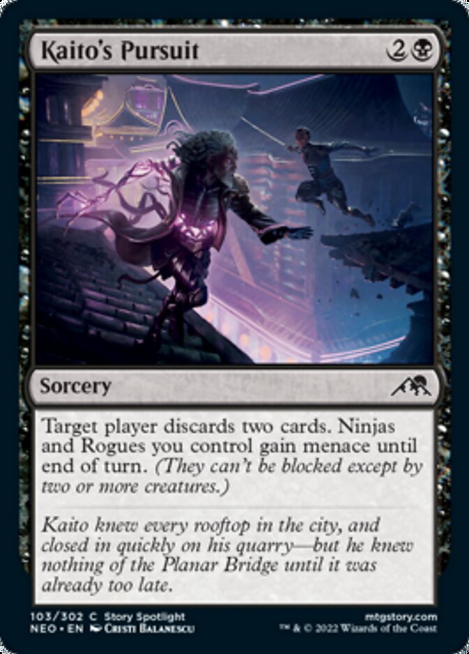Kaito's Pursuit [Kamigawa: Neon Dynasty] [Foil]
