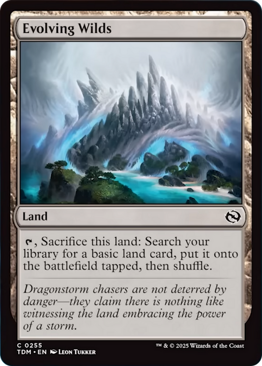Evolving Wilds [Tarkir: Dragonstorm] [Foil]