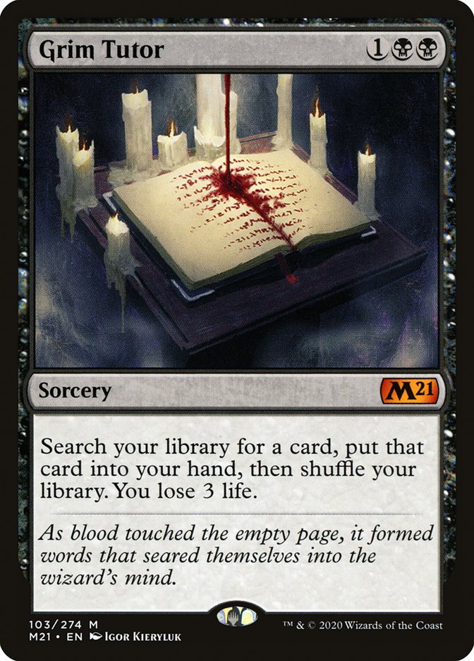 Grim Tutor [Core Set 2021] [Foil]