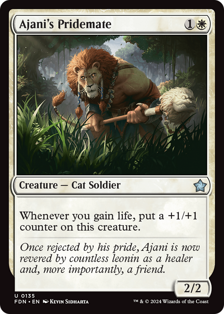 Ajani's Pridemate [Foundations] [Foil]