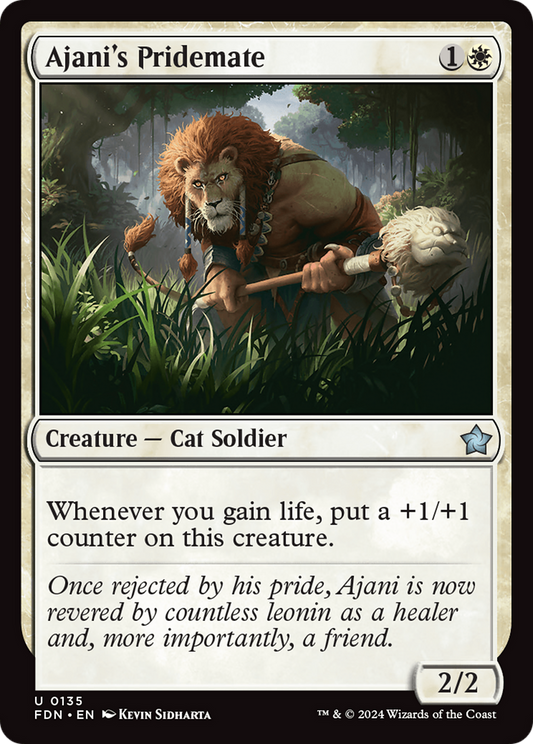 Ajani's Pridemate [Foundations] [Foil]