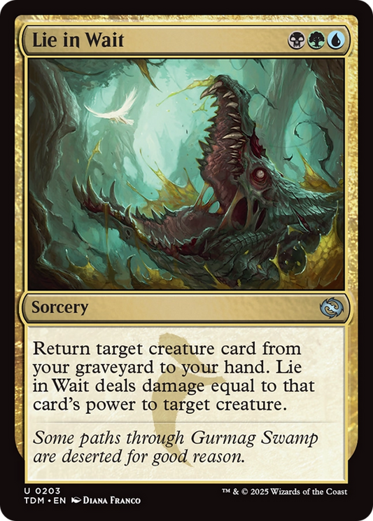 Lie in Wait [Tarkir: Dragonstorm] [Foil]