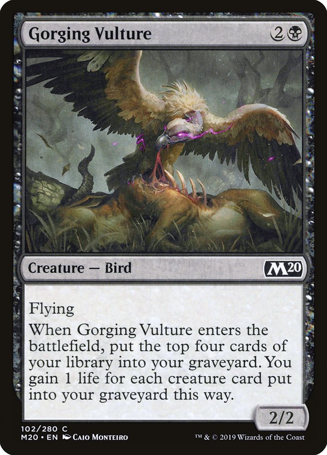 Gorging Vulture [Core Set 2020] [Foil]