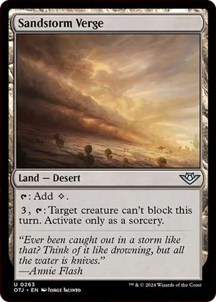 Sandstorm Verge [Outlaws of Thunder Junction] [Foil]