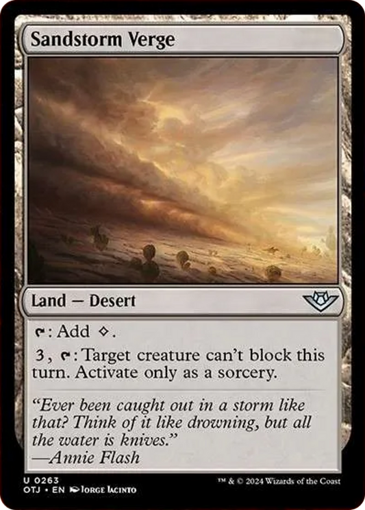 Sandstorm Verge [Outlaws of Thunder Junction] [Foil]