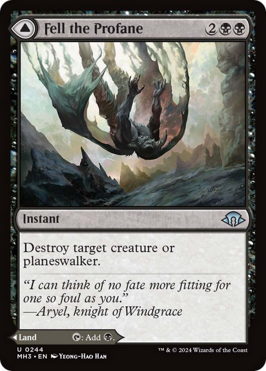 Fell the Profane // Fell Mire [Modern Horizons 3] [Foil]