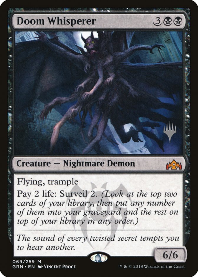 Doom Whisperer (Promo Pack) [Guilds of Ravnica Promos] [Foil]
