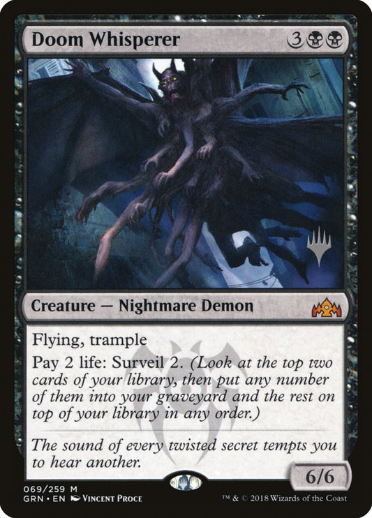 Doom Whisperer (Promo Pack) [Guilds of Ravnica Promos] [Foil]