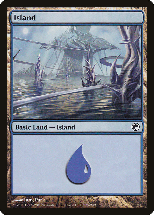 Island (235) [Scars of Mirrodin] [Foil]