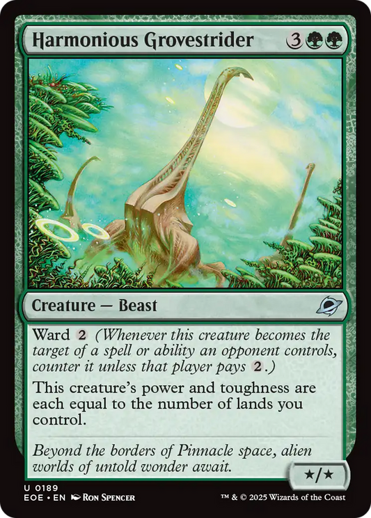 Harmonious Grovestrider [Edge of Eternities] [Foil]