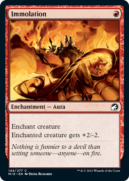 Immolation [Innistrad: Midnight Hunt] [Foil]