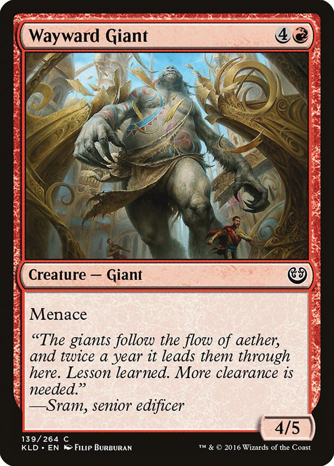 Wayward Giant [Kaladesh] [Foil]